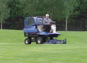 Bertie Cutting the Fairways